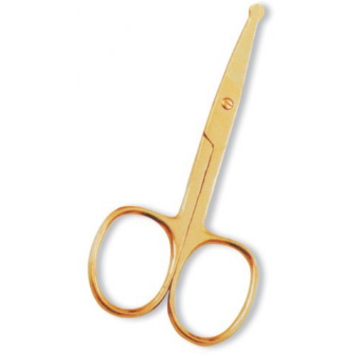 Ear Nose Scissor. Full Gold.