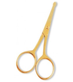Ear Mose Scissor. Full Gold.